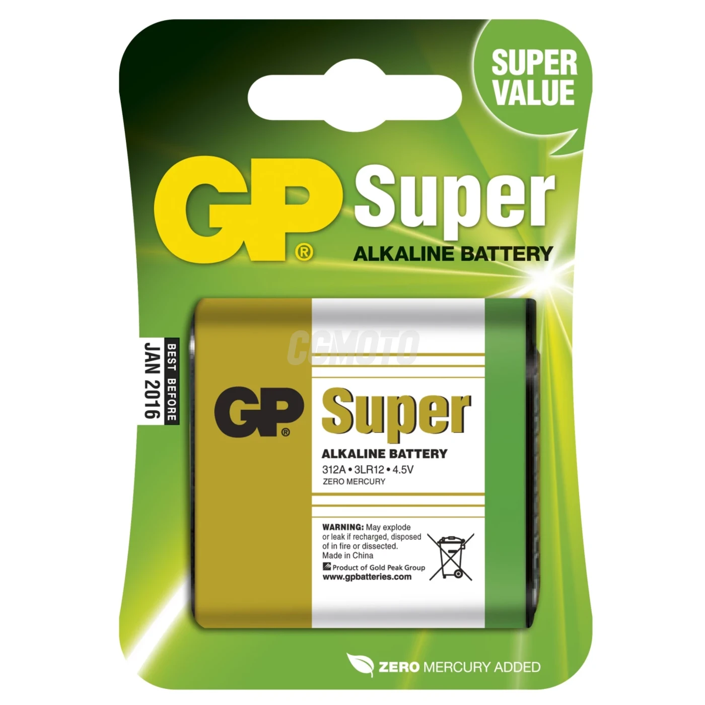 1 bateria alcalina 3LR12 4,5 V Super 