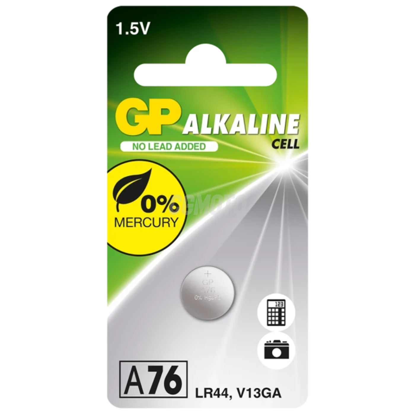 1 bateria de botão alcalina LR44 1,5 V 