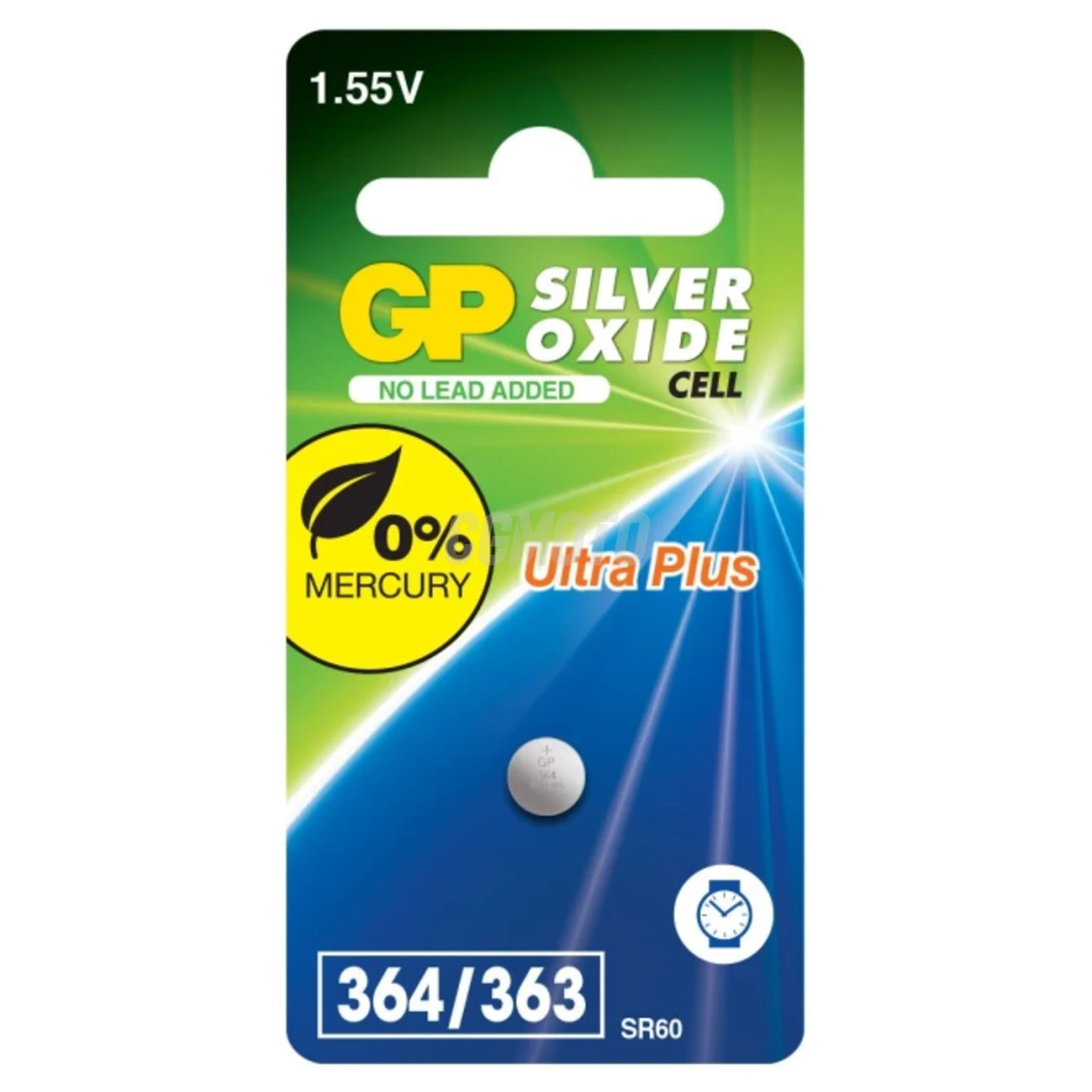 1 bateria de botão de Ã³xido de prata SR60 1,55 V Ultra Plus 