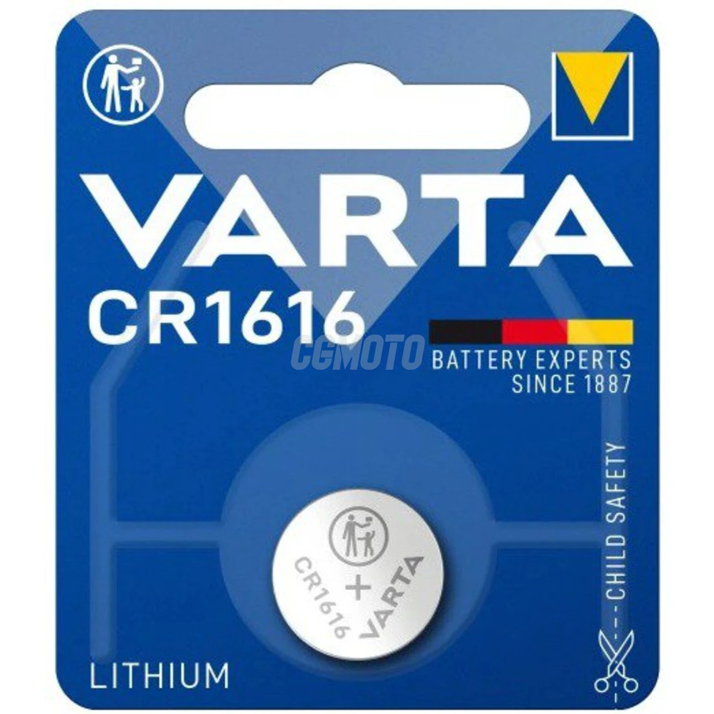 1 bateria de botão de lítio CR1616 3 V 55 mAh