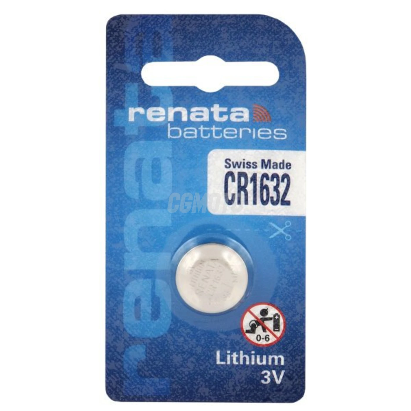 1 bateria de botão de lítio CR1632 3 V 137 mAh