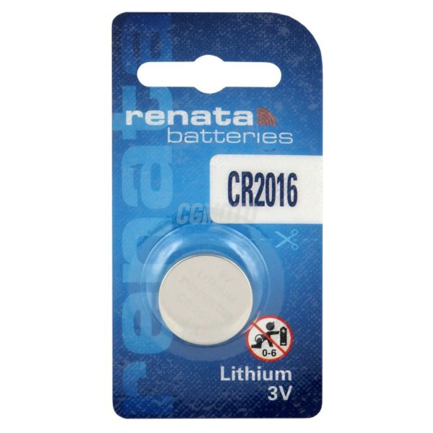 1 bateria de botão de lítio CR2016 3 V 104 mAh