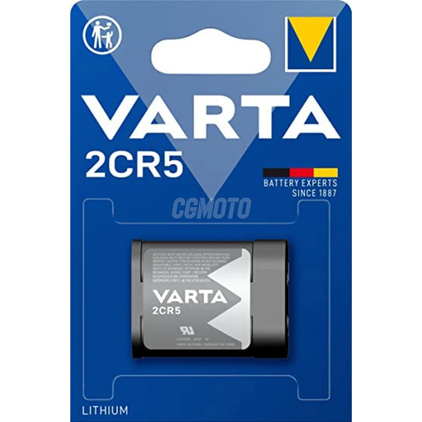 1 bateria de lÃ­tio 2CR5 6 V 
