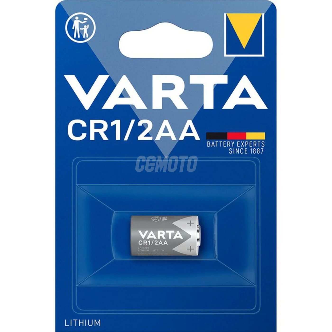 1 bateria de lÃ­tio CR1/2 3 V 950mAh