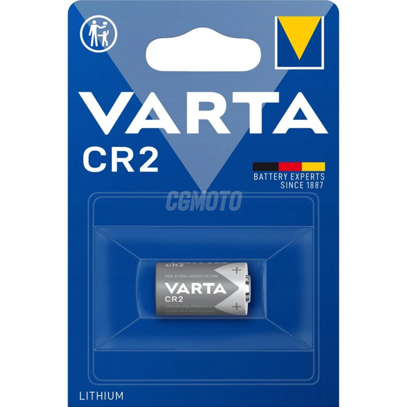 1 bateria de lÃ­tio CR2 3V 880 mAh
