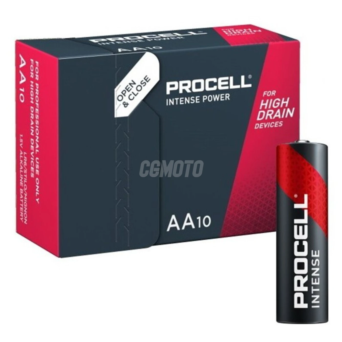 10 baterias alcalinas LR6/AA 1,5 V Intense 