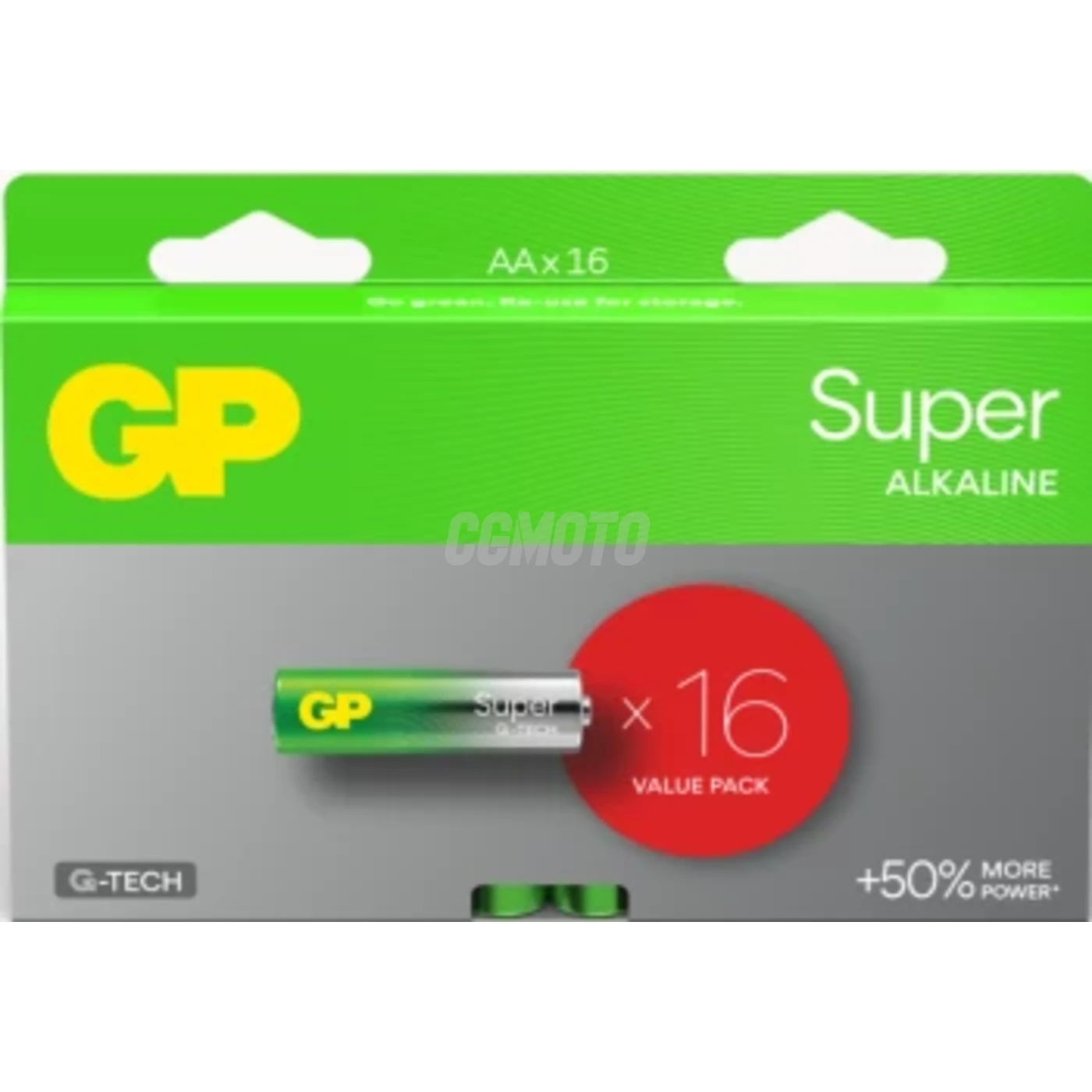 16 baterias alcalinas AA 1,5 V Super 