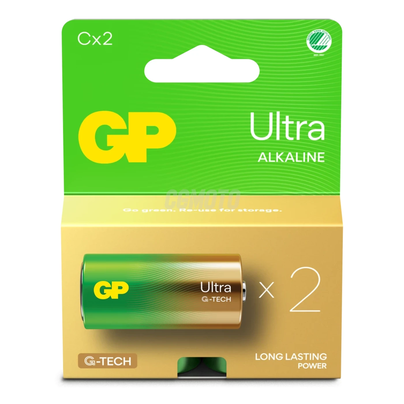 2 baterias alcalinas C 1,5 V Ultra 