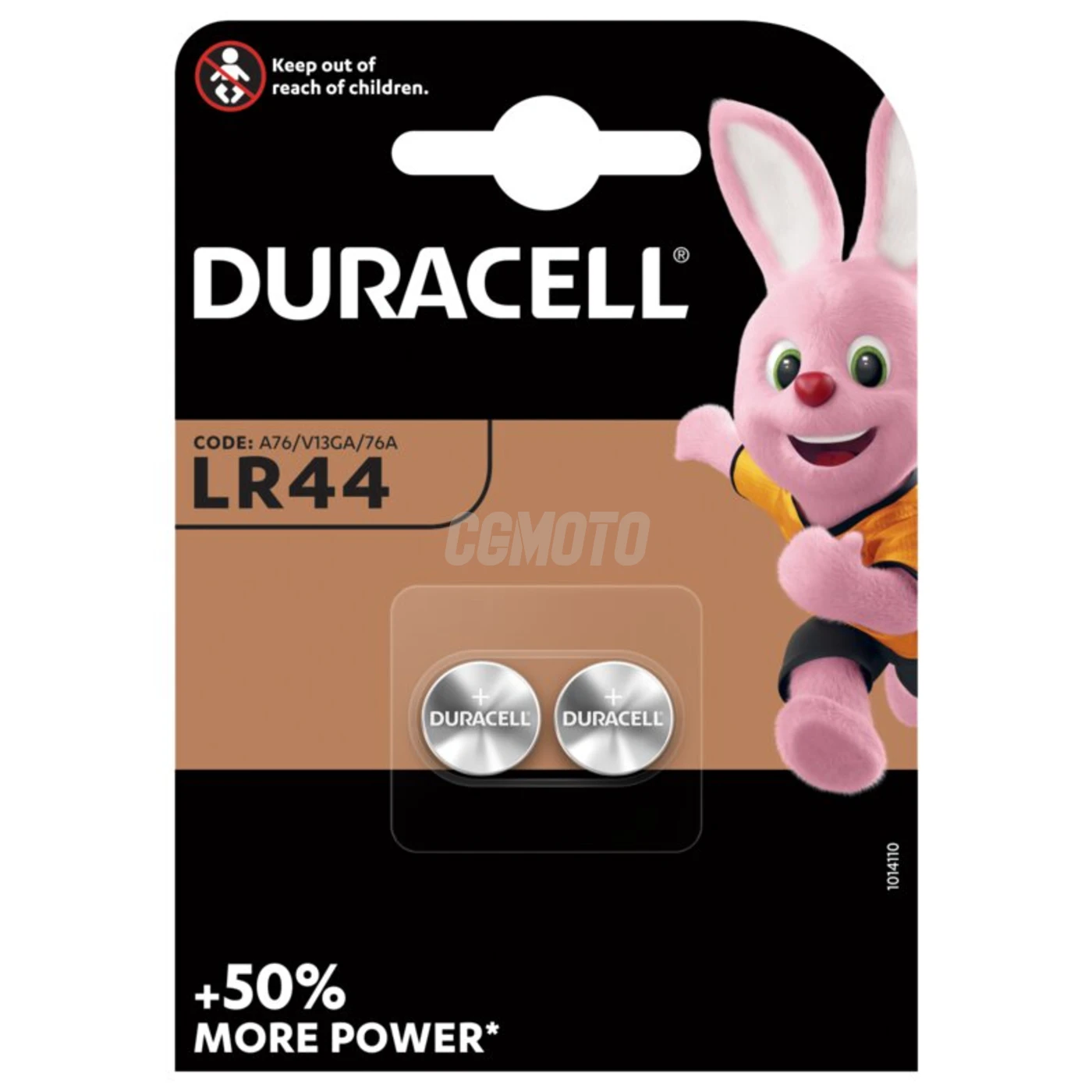 2 baterias de botão alcalinas LR44 1,5 V 