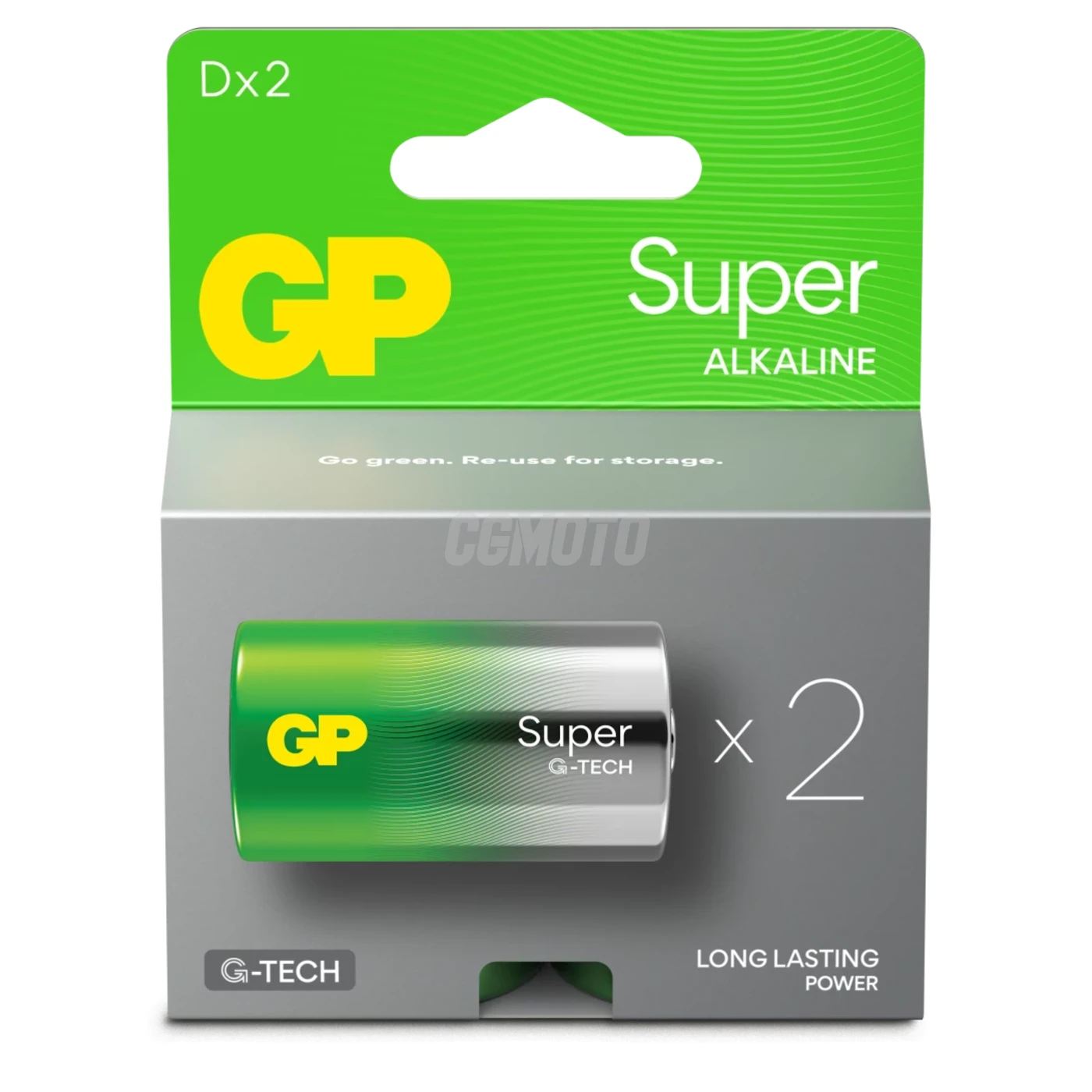 2 baterias de lítio D 1,5 V Super 