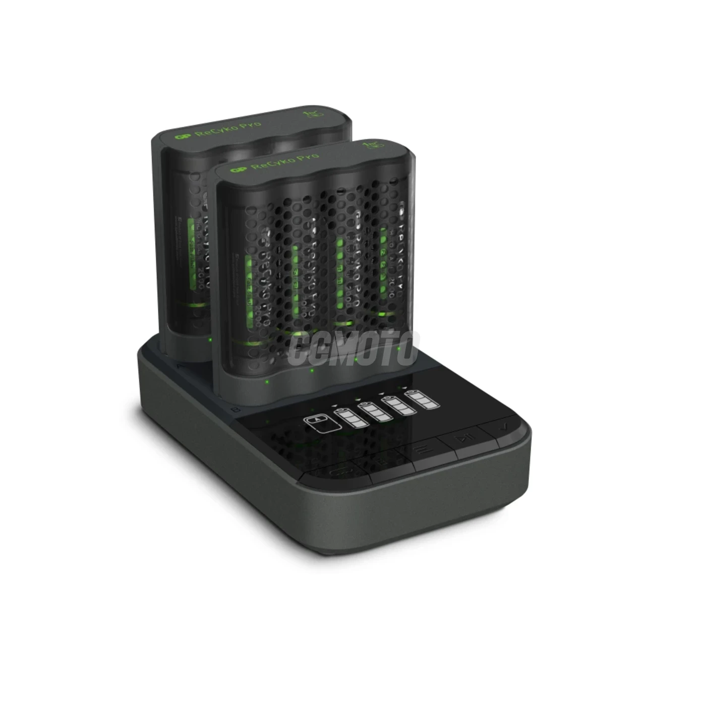 2 Chargeurs rapides USB GP P461 + station de charge D861 + 8 accus AA 2000 mAh Pro Photoflash