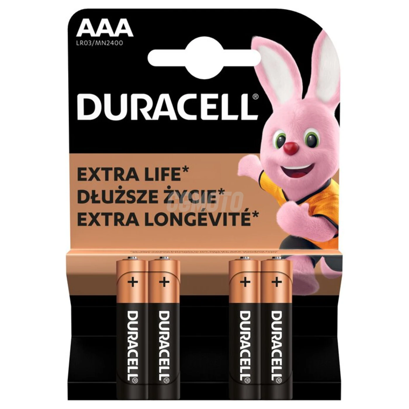 4 baterias alcalinas AAA 1,5 V Basic, Duralock 