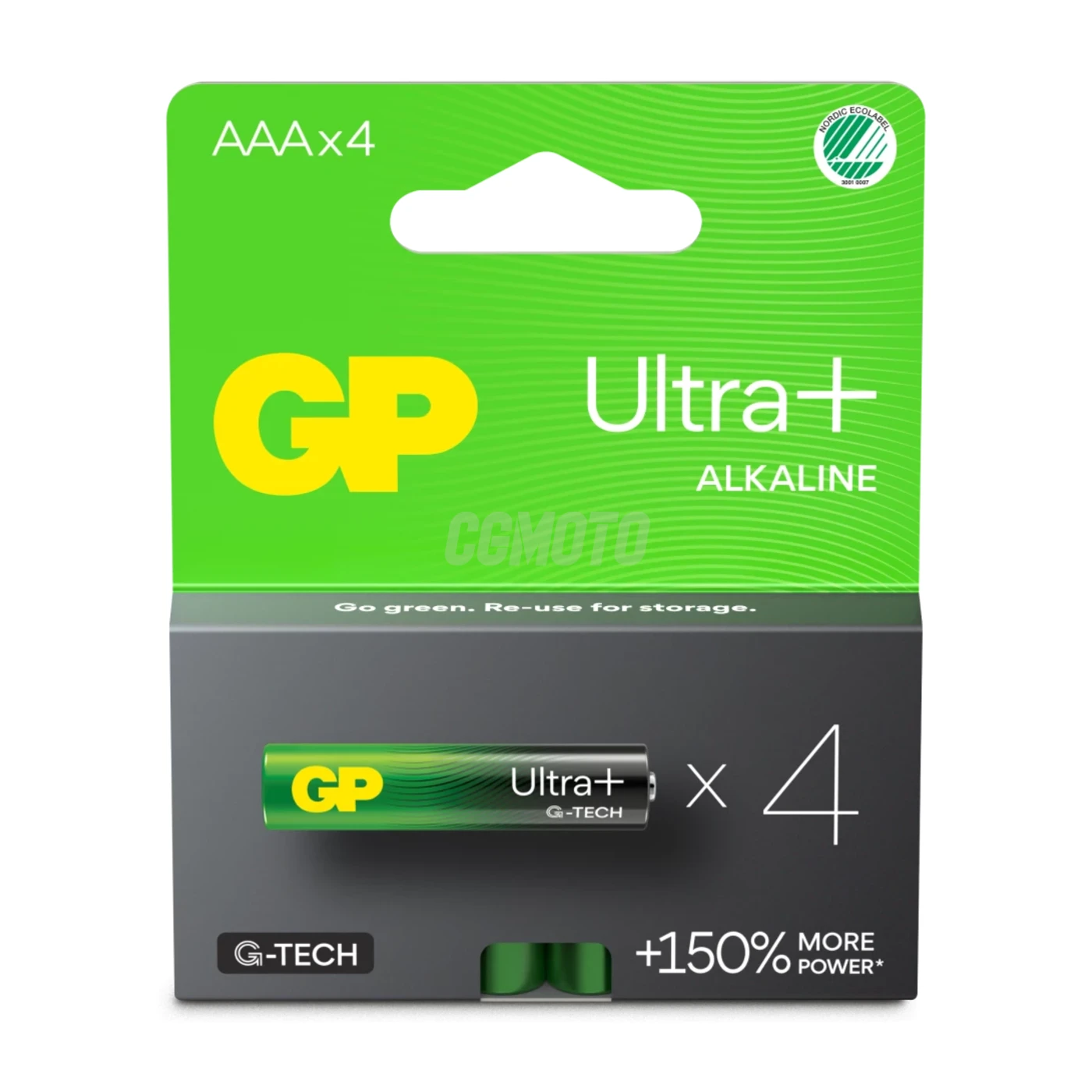 4 baterias alcalinas AAA 1,5 V Ultra Plus 