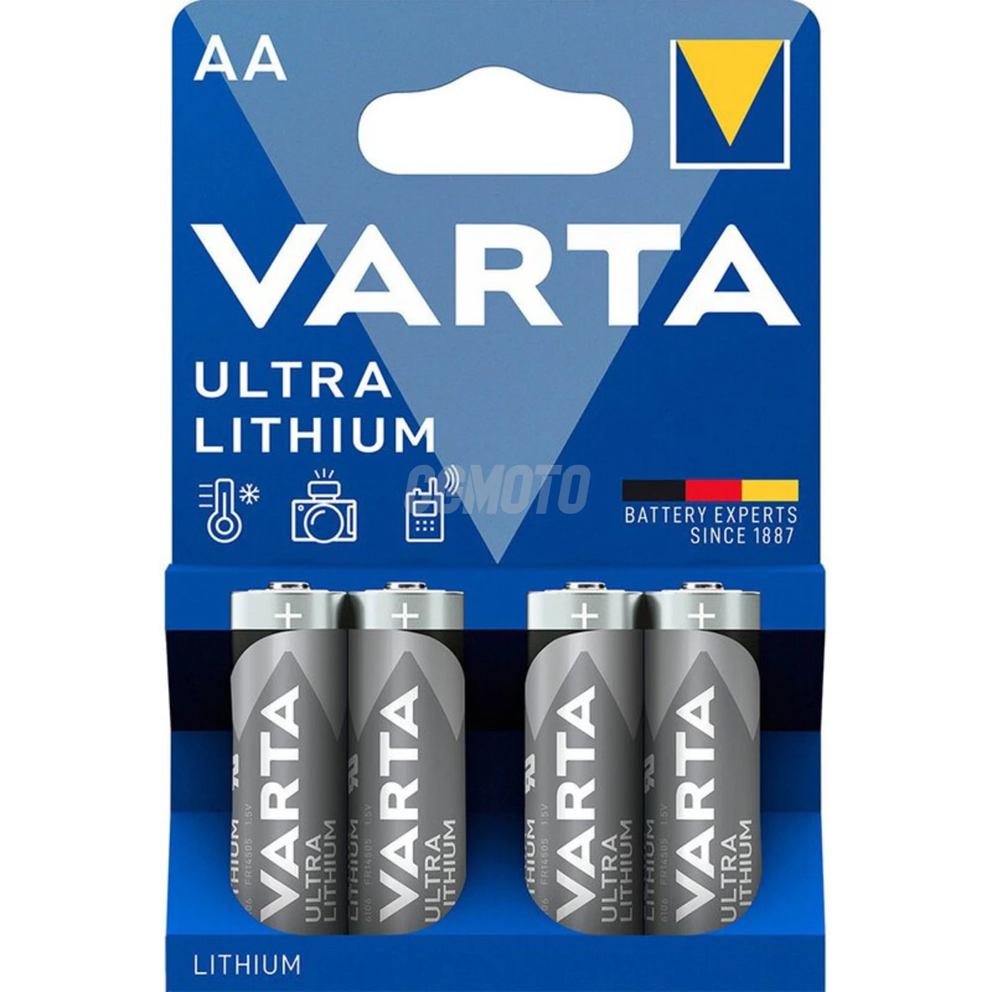 4 baterias de lÃ­tio LR6/AA 1,5 V Ultra 