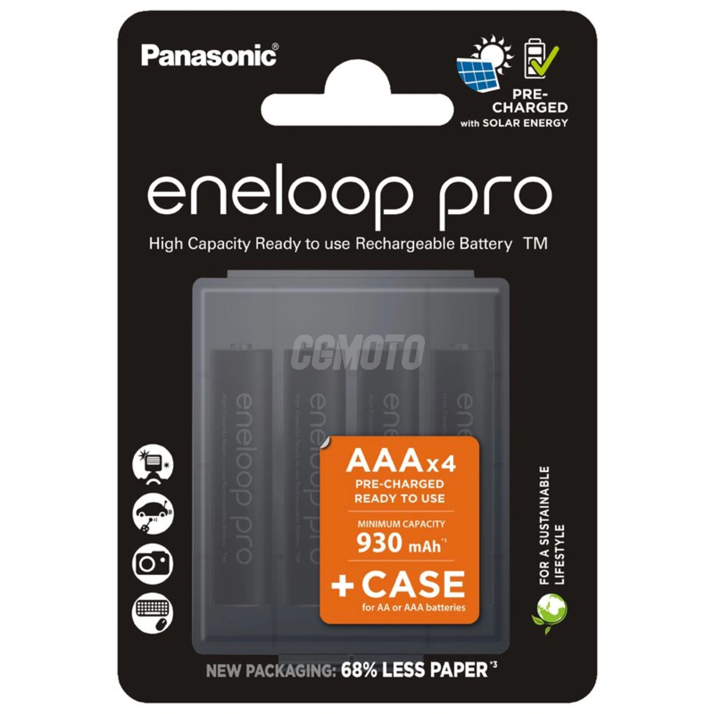 4 baterias recarregÃ¡veis NIMH AAA 1,2 V PRO 930 mAh