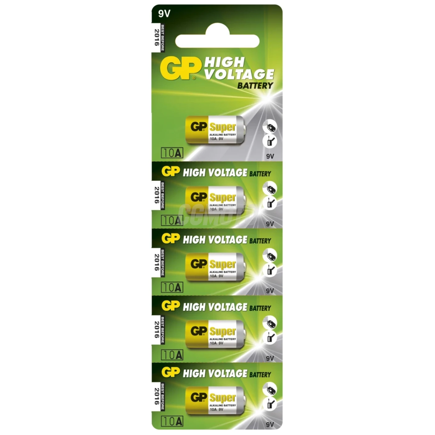 5 baterias alcalinas 10 A 9 V Super 