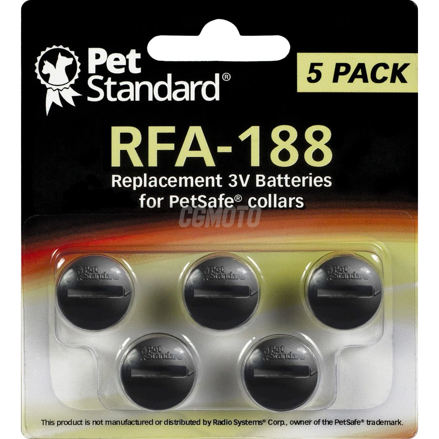 5 pilhas para coleira anti-latido RFA-188 3 V 