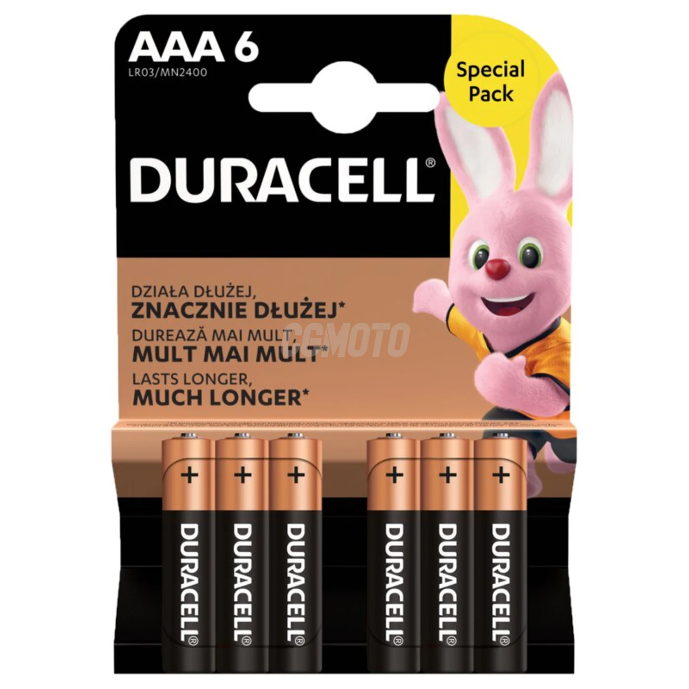 6 baterias alcalinas AAA 1,5 V Basic, Duralock, C&B 