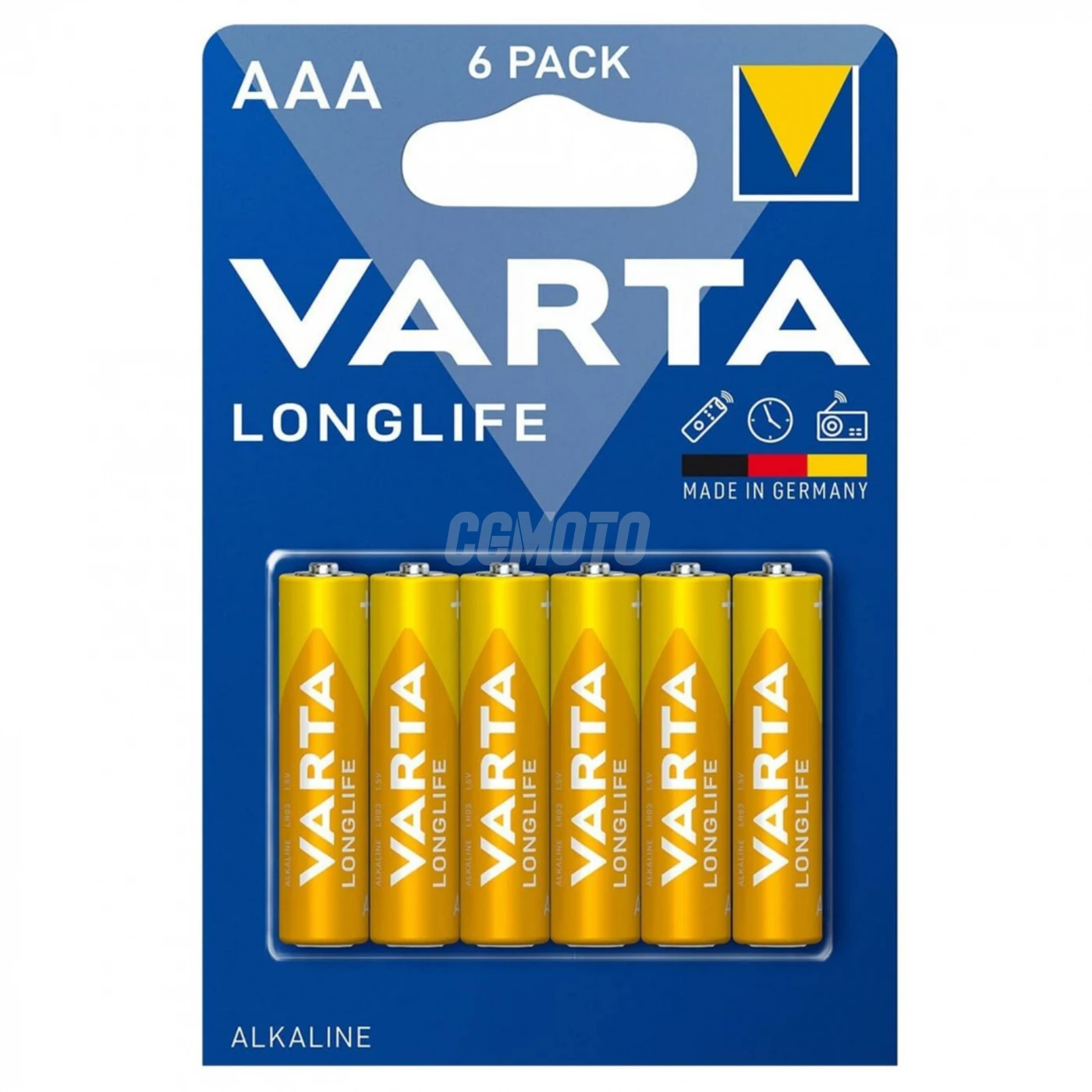 6 baterias alcalinas LR03/AAA 1,5 V Longlife 
