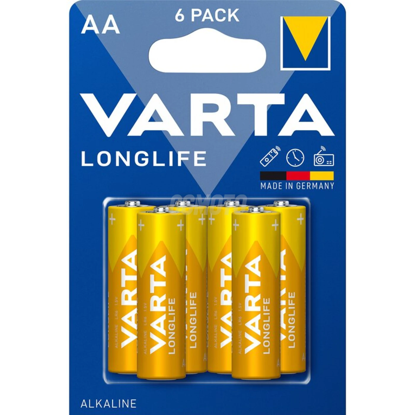 6 baterias alcalinas LR6/AA 1,5 V Longlife 
