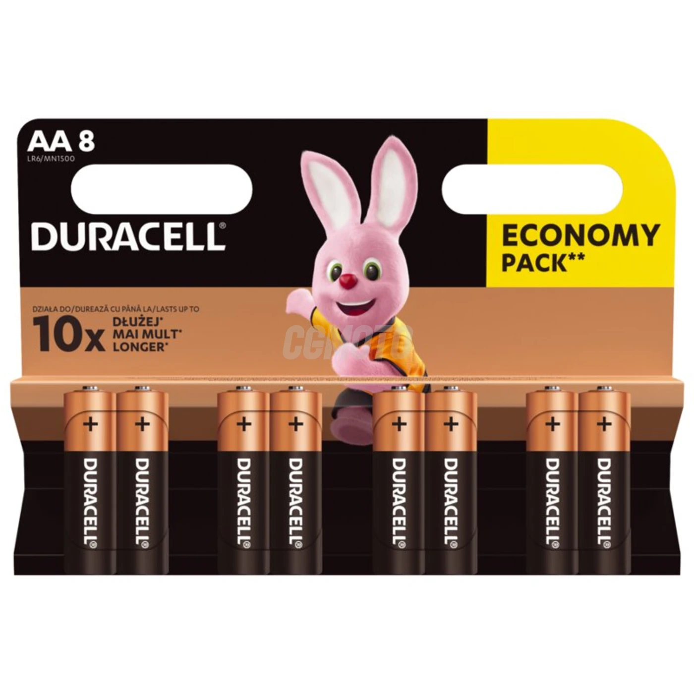 8 baterias alcalinas AA 1,5 V Basic, Duralock, C&B 