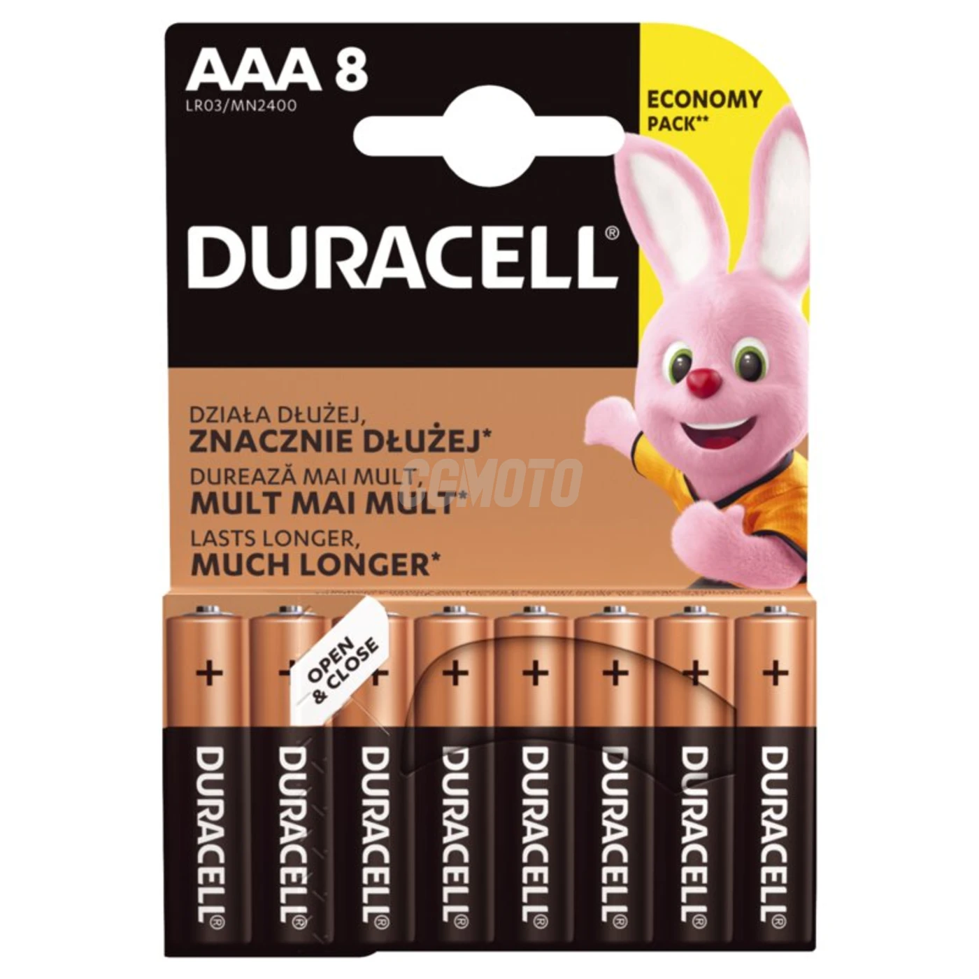 8 baterias alcalinas AAA 1,5 V Duralock, C&B 