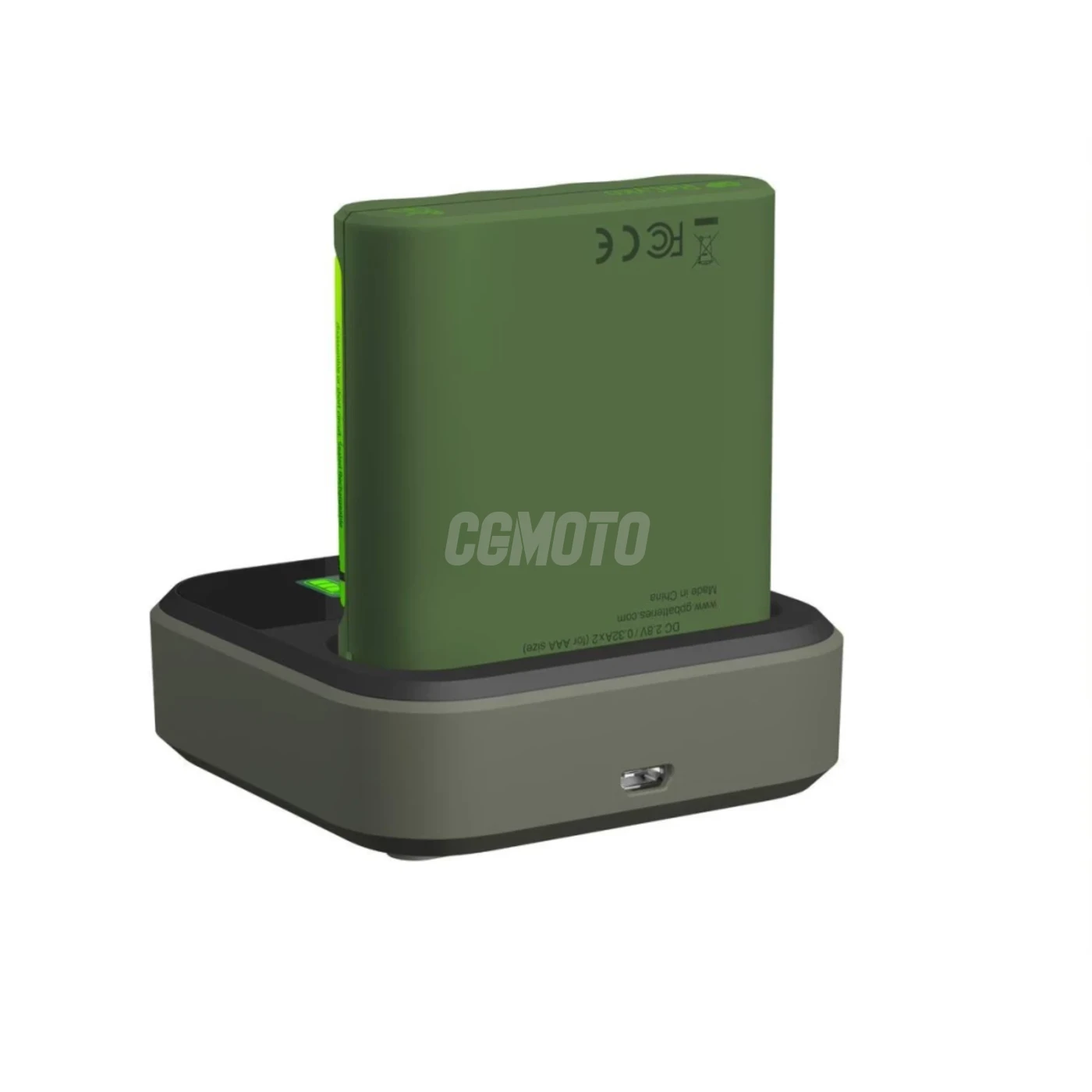 Carregador 6 horas GP B421 (USB) + 4 pilhas NiMH AA 2000 mAh + estação D451