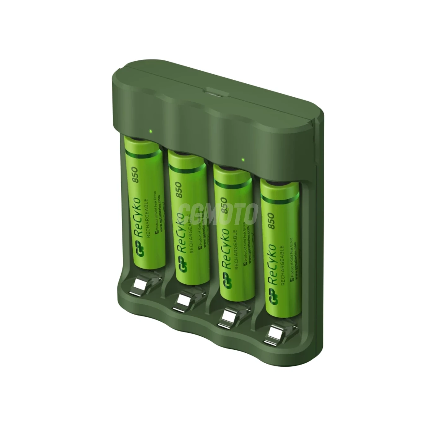 Carregador 6 horas GP B421 (USB) + 4 pilhas NiMH AAA 850 mAh