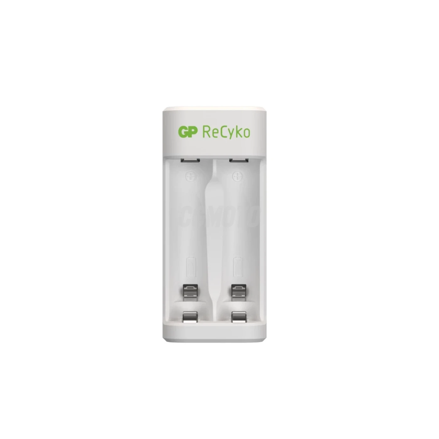 Carregador clássico GP E211 + 2 pilhas NiMH AA 2100 mAh
