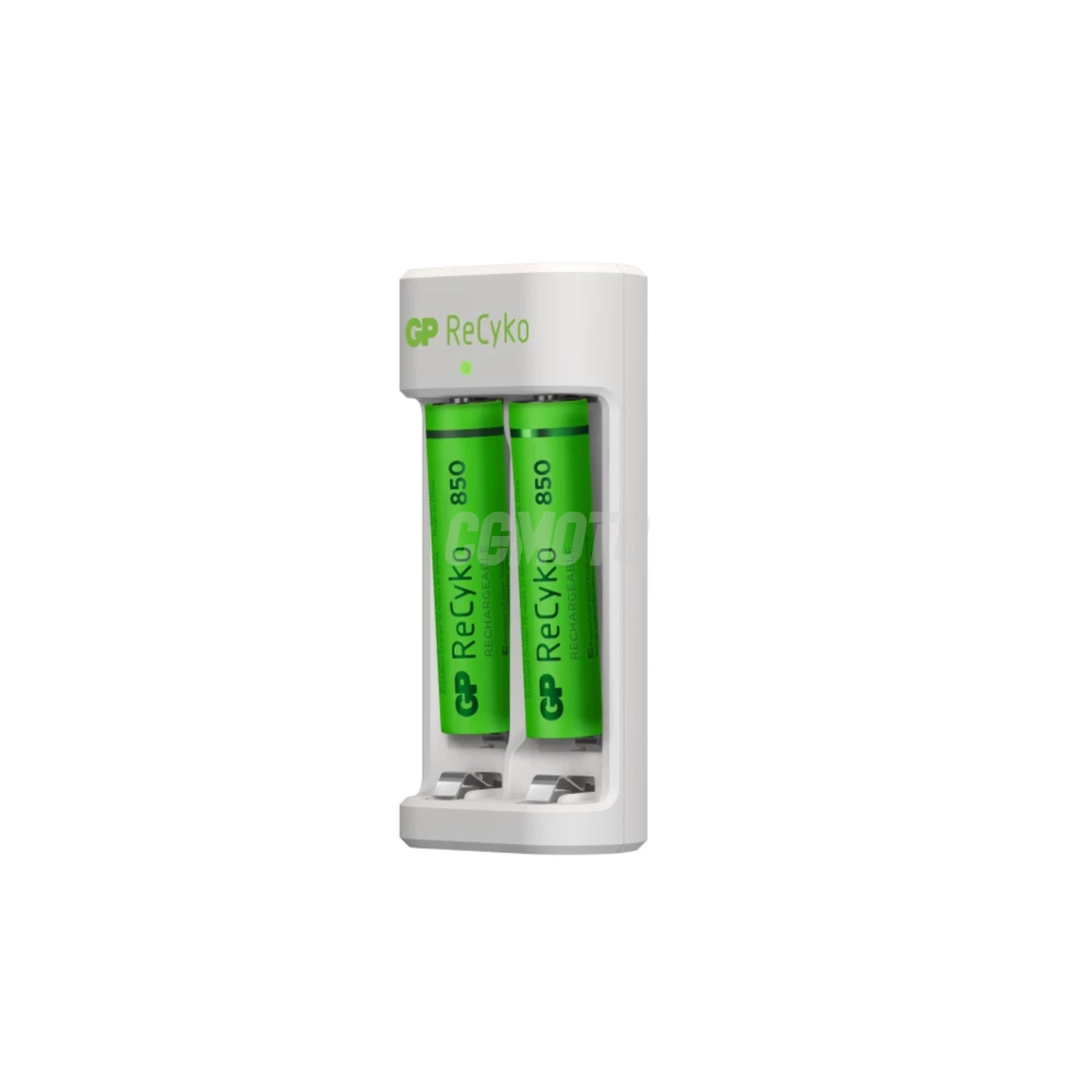 Carregador clássico GP E211 + 2 pilhas NiMH AAA 850 mAh
