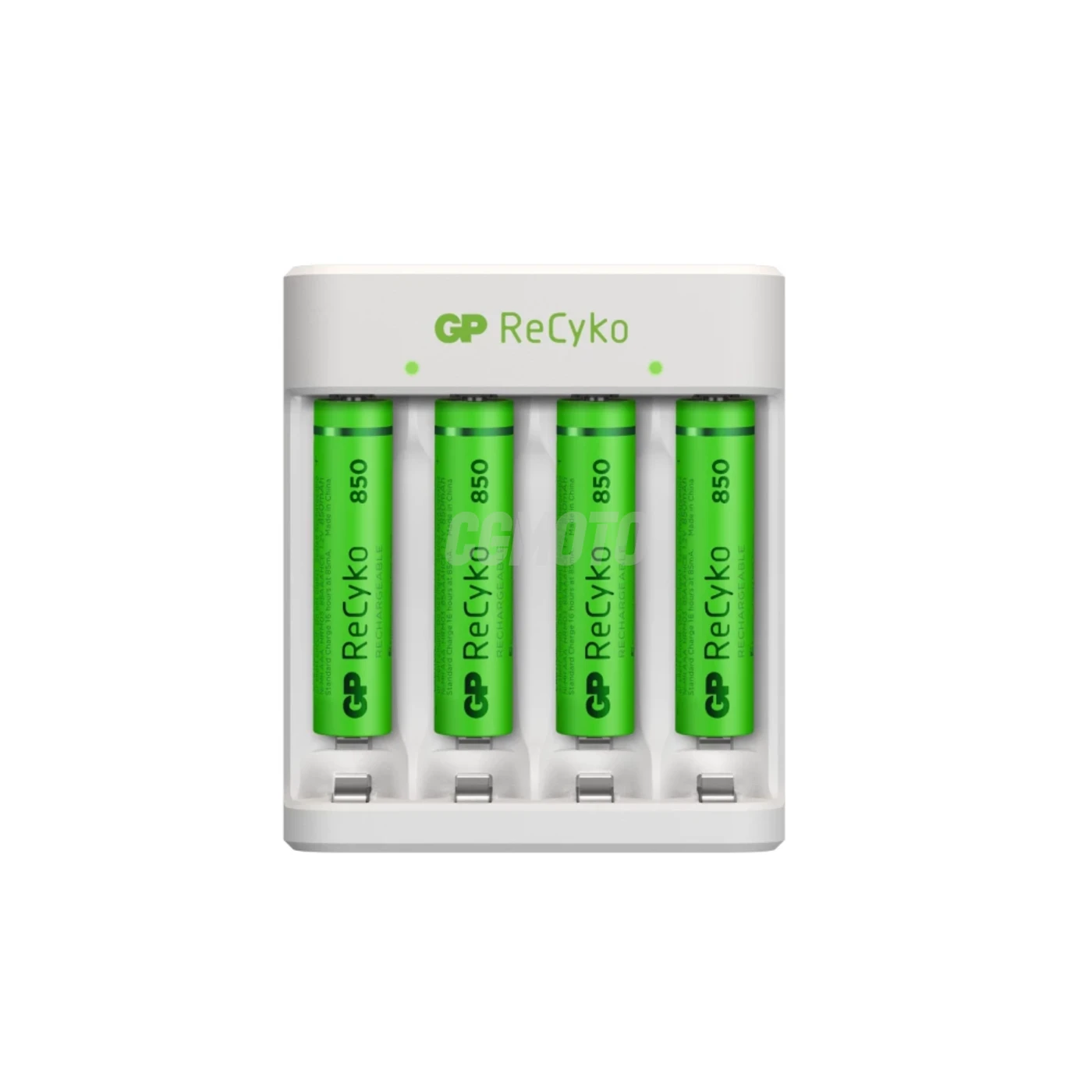 Carregador clássico GP E411 + 4 pilhas NiMH AAA 800 mAh