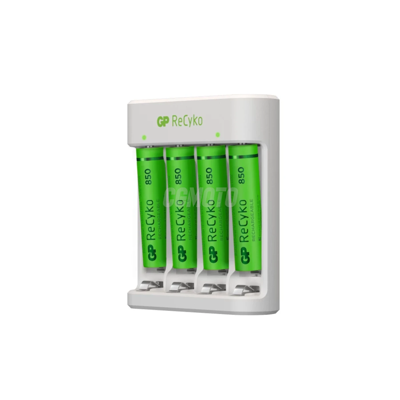 Carregador clássico GP E411 + 4 pilhas NiMH AAA 800 mAh