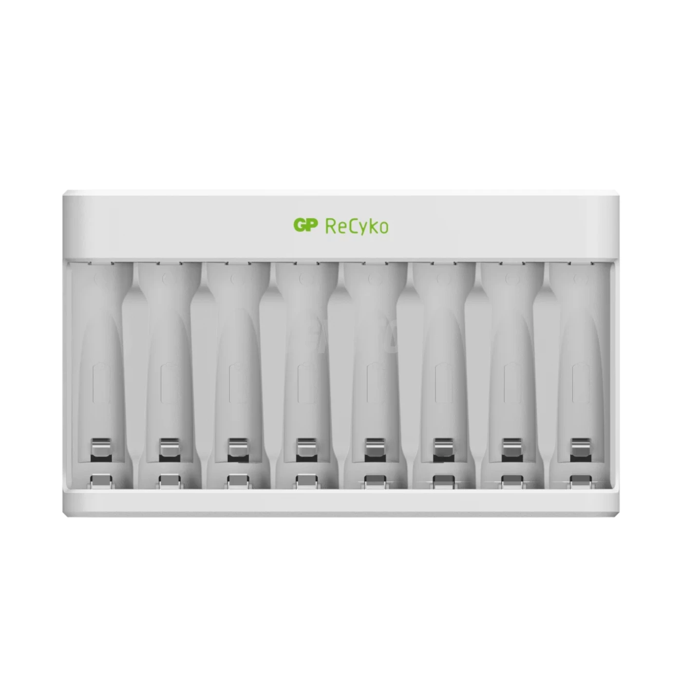 Carregador clássico GP E811 + 8 pilhas NiMH 4xAA 2100mAh + 4xAAA 850mah