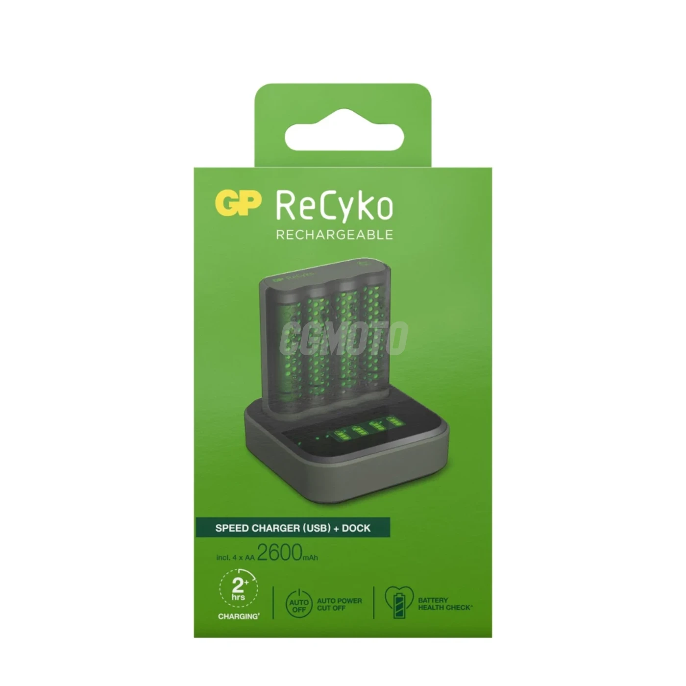 Carregador rápido 2-4 horas M451 USB + 4 pilhas NiMH AA  2600 mAh + estação D451