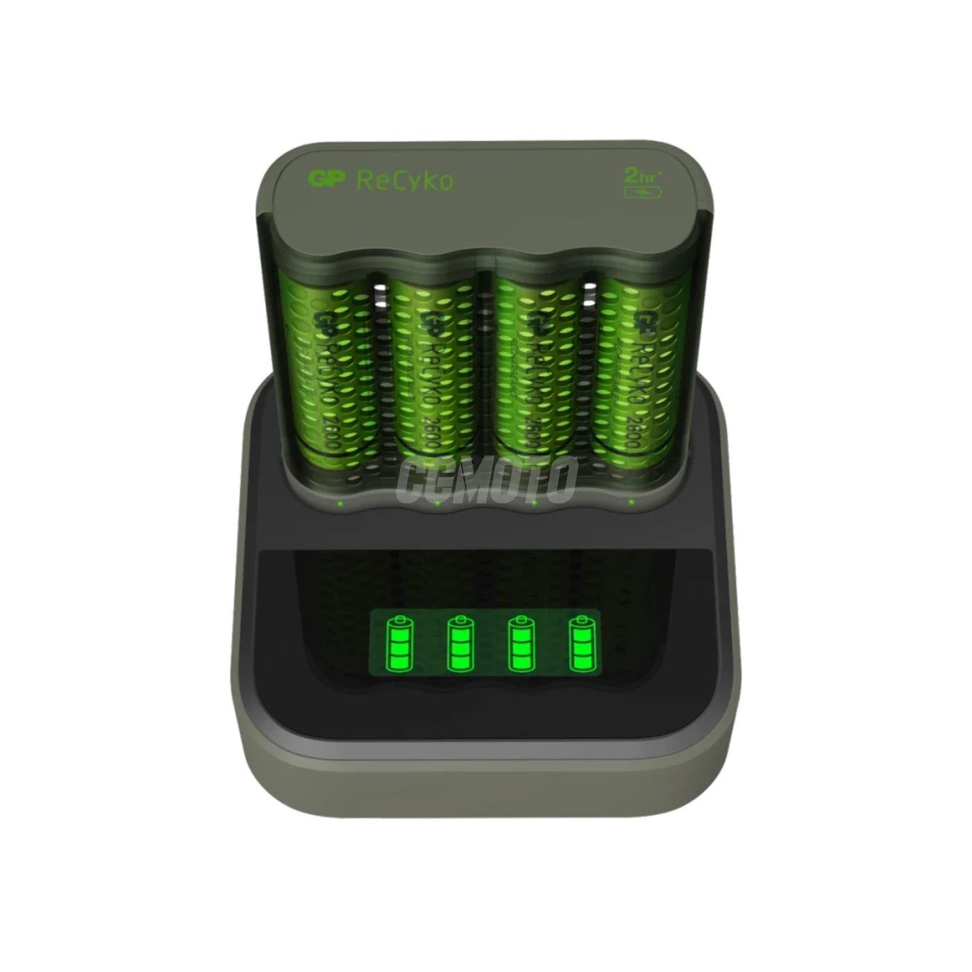 Carregador rápido 2-4 horas M451 USB + 4 pilhas NiMH AA  2600 mAh + estação D451