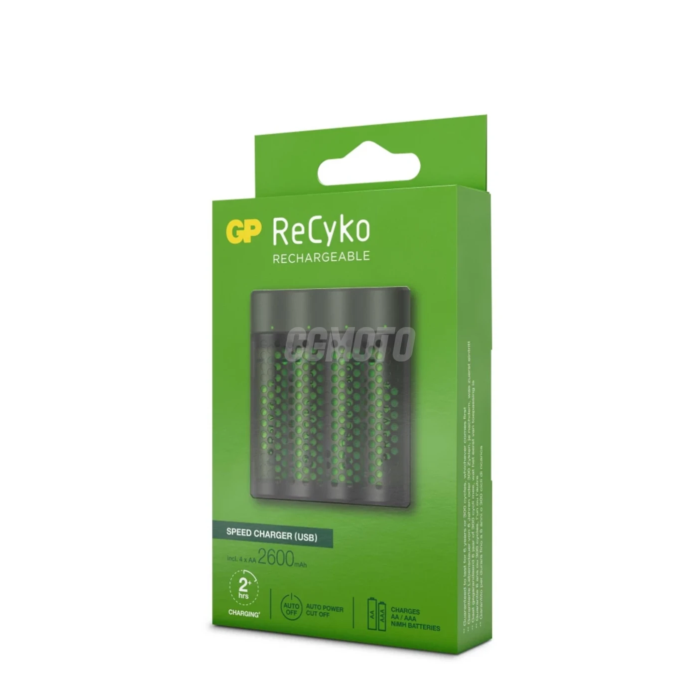 Carregador rápido 2-4 horas M451 USB + 4 pilhas NiMH AA  2600 mAh