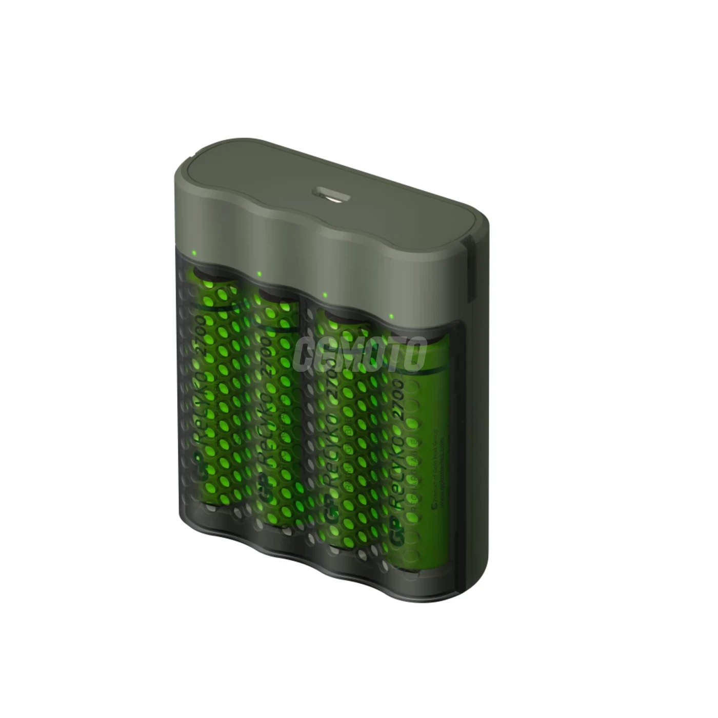 Carregador rápido 2-4 horas M451 USB + 4 pilhas NiMH AAA  950 mAh