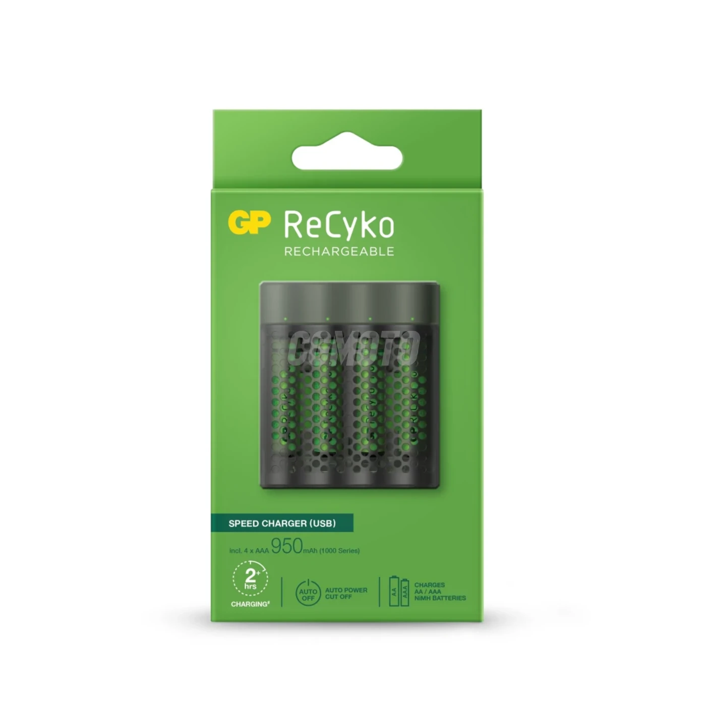 Carregador rápido 2-4 horas M451 USB + 4 pilhas NiMH AAA  950 mAh