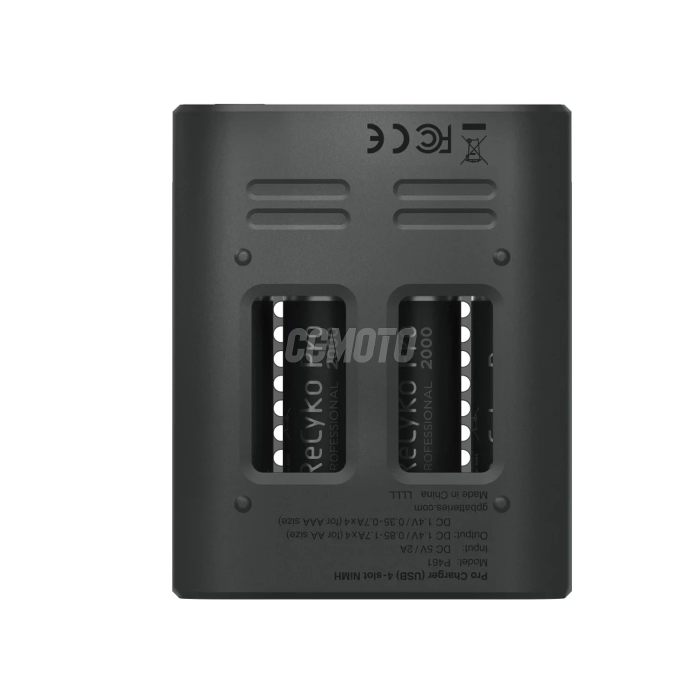Carregador rápido USB GP P461  + 4 pilhas NiMH AA 2000 mAh Pro