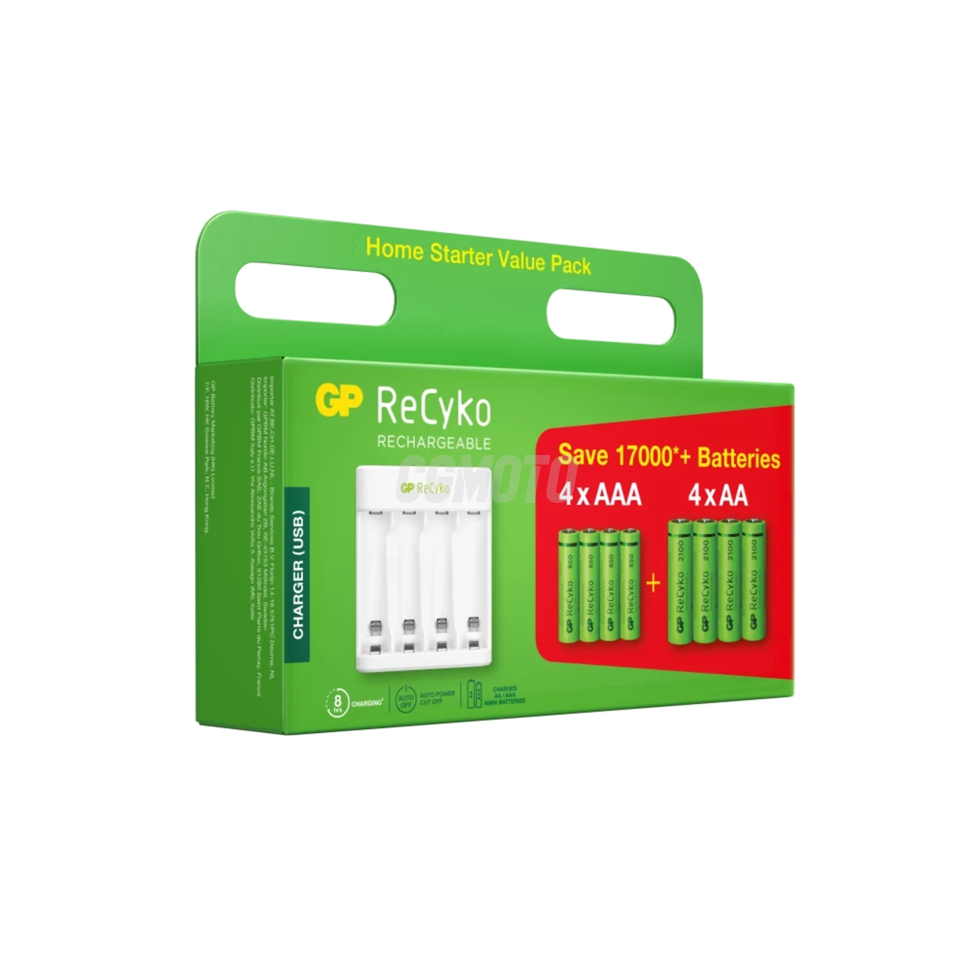 Display : Carregador E411 + 4xAA 2100mAh + 4xAAA 800mah