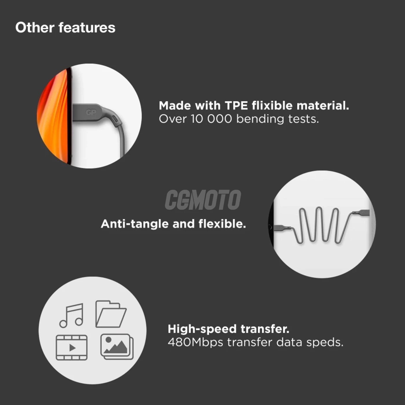 Essentials 1m USB-C to Lightning cable - Grey
