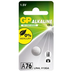 1 bateria de botão alcalina LR44 1,5 V 