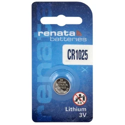 1 bateria de botão de lítio CR1025 3 V 30 mAh