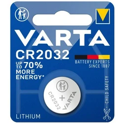 1 bateria de botão de lítio CR2032 3 V 230 mAh