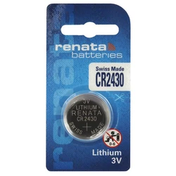 1 bateria de botão de lítio CR2430 3 V 285 mAh