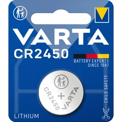 1 bateria de botão de lítio CR2450 3 V 