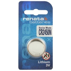 1 bateria de botão de lítio CR2450N 3 V 540 mAh