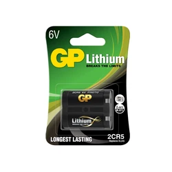 1 bateria de lítio 2CR5 6 V 