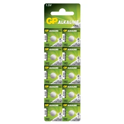 10 baterias de botão alcalinass LR41 1,5 V 