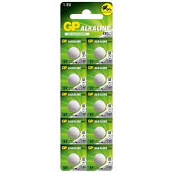 10 baterias de botão alcalinass LR54 1,5 V 
